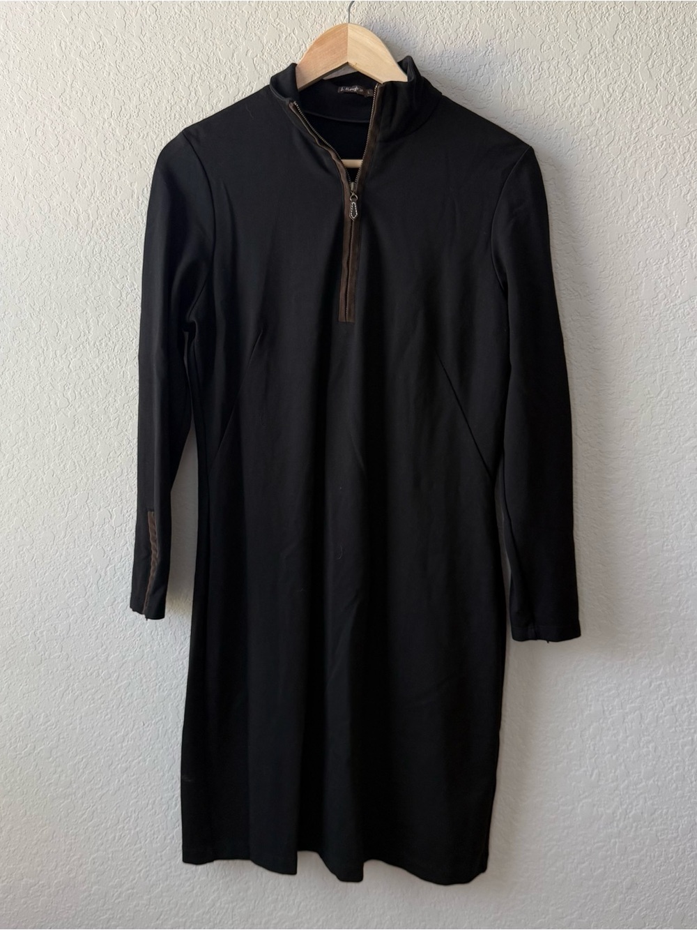 J.‎ McLaughlin Bedford Dress in Black with Quarter Zip